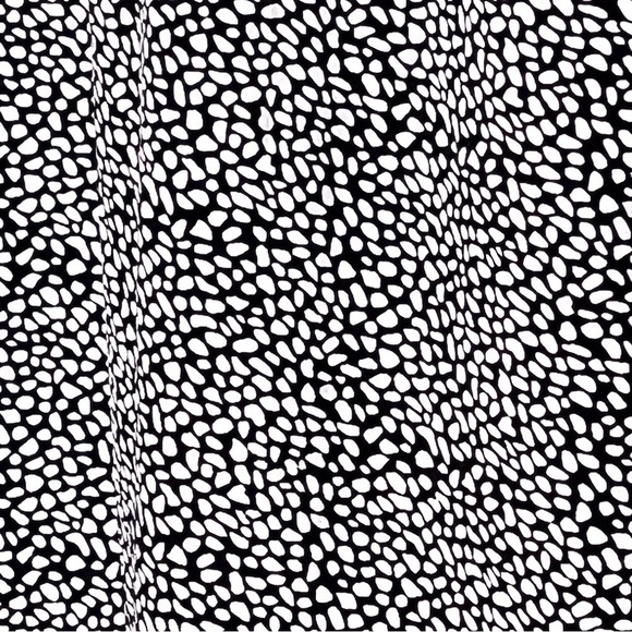 Thread & Supply | Black White Pebble Print Ruched Jogger Pants, Large - Picture 2 of 7